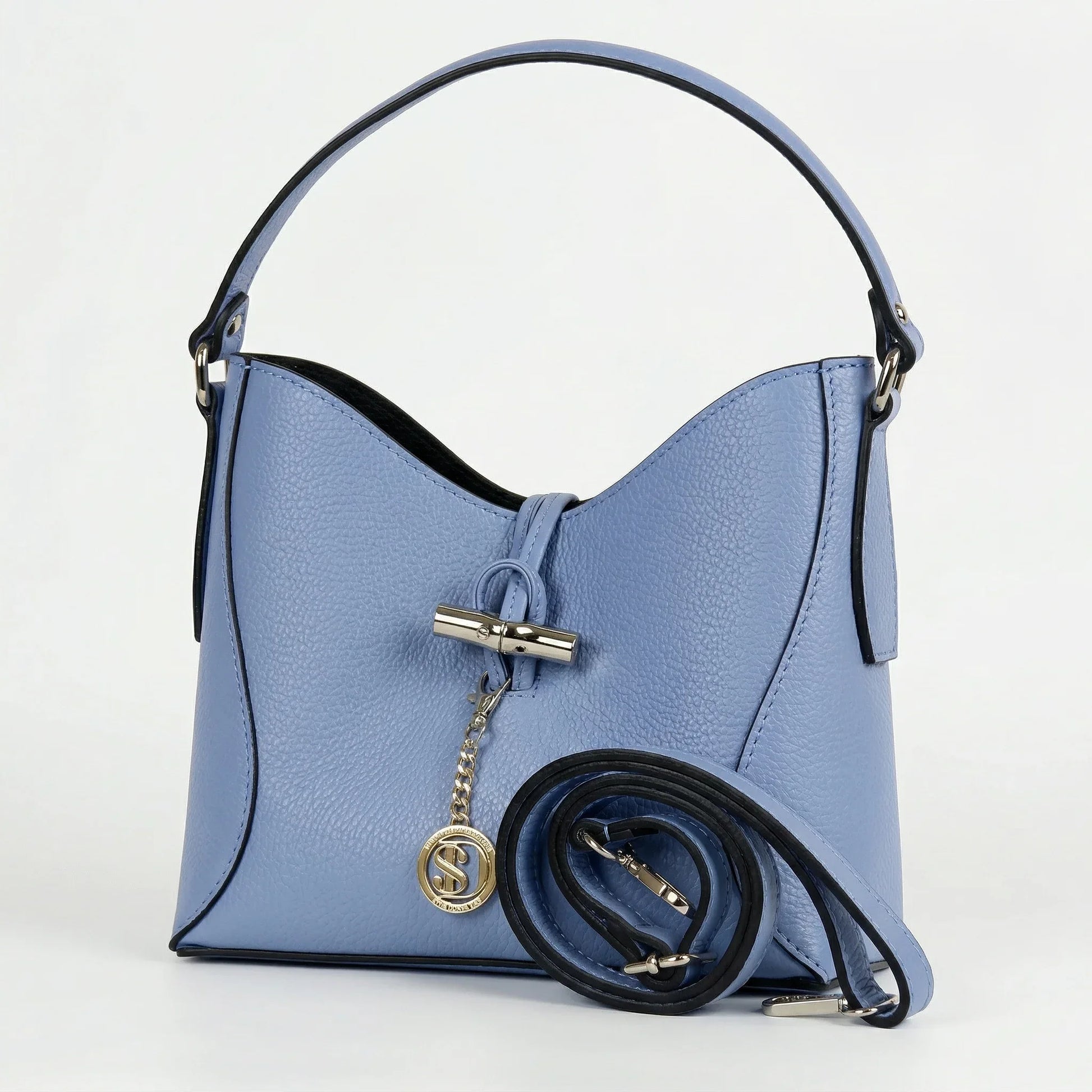 Borsa A Tracolla Lorenza In Vera Pelle Capiente Elegante | Vista laterale | vera pelle