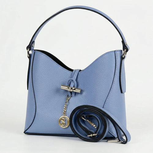 Borsa A Tracolla Lorenza In Vera Pelle Capiente Elegante | Vista laterale | vera pelle