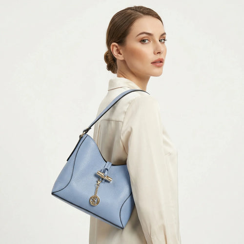 Borsa A Tracolla Lorenza In Vera Pelle Capiente Elegante | Vista posteriore | vera pelle