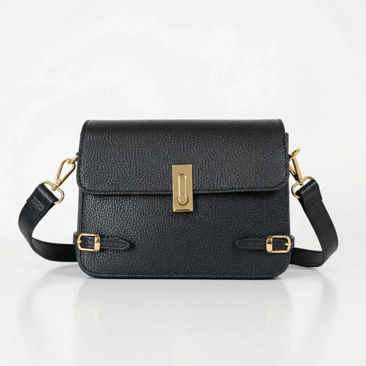 Borsa_a_Tracolla_Buckle_Up_in_Vera_Pelle_Regolabile_202604021742 - Stile Donna Bags
