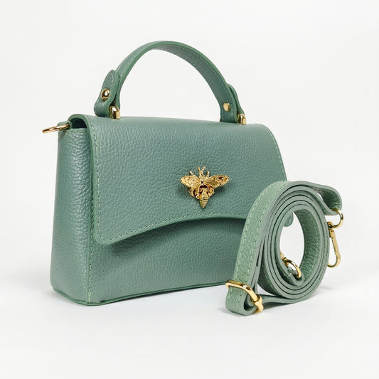 Mini borsa a farfalla in vera pelle - Made in Italy by Stile Donna Bags