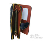 Briciole Portafoglio in Ecopelle con Colori a Contrasto - Stile Donna Bags