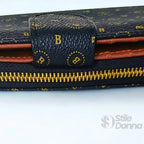 Briciole Portafoglio in Ecopelle con Colori a Contrasto - Stile Donna Bags