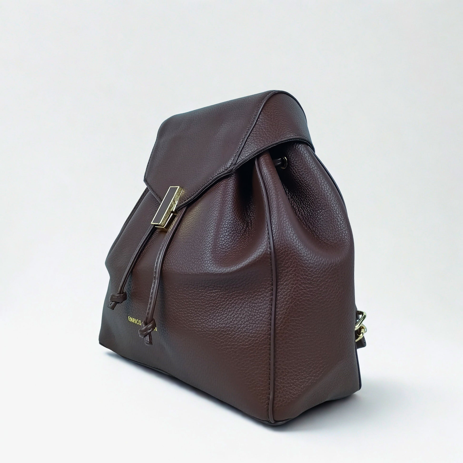 Brown Leather Backpack for Women MS-8289 - Stile Donna Bags