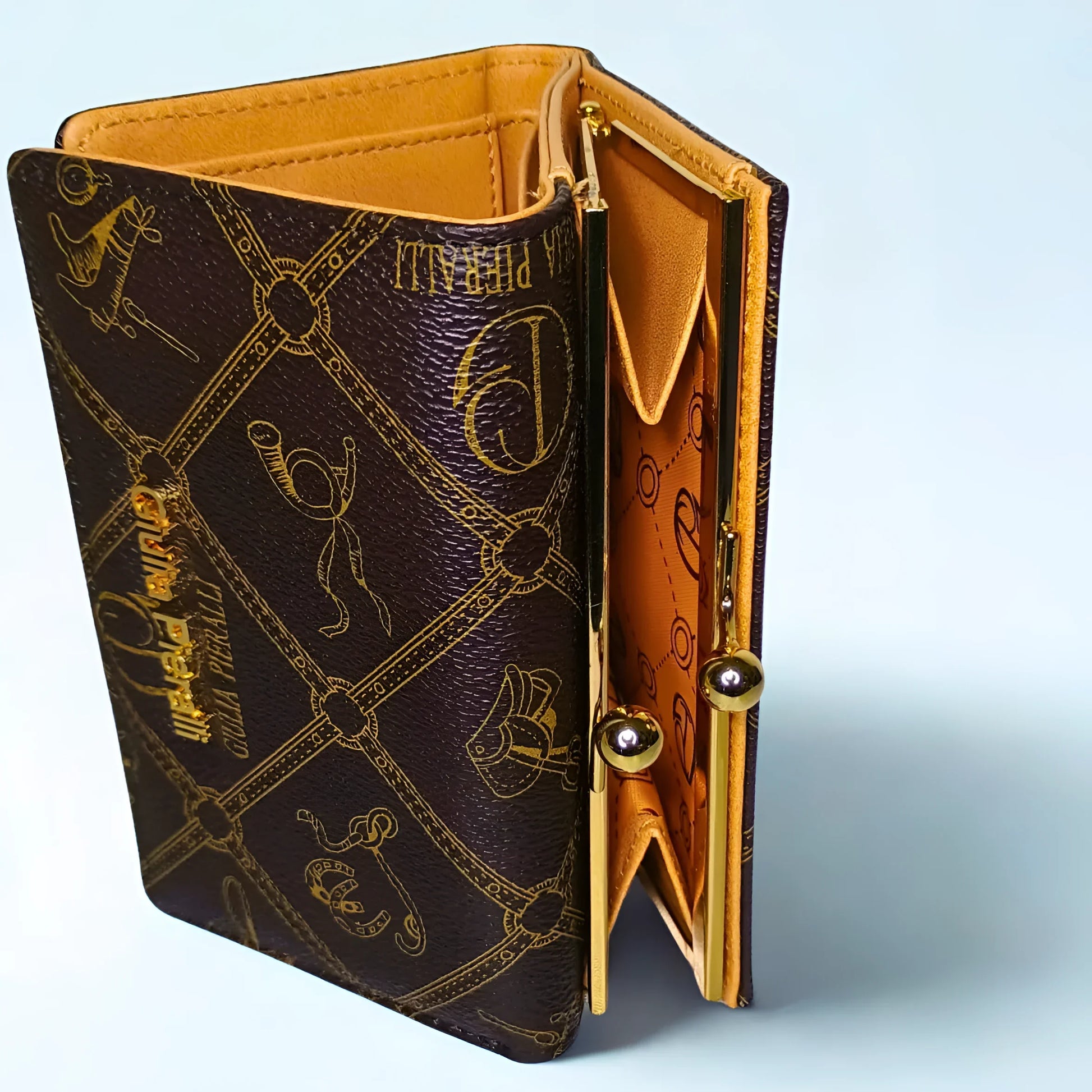 Brown Leather Hand Wallet - MS-1116 - Stile Donna Bags