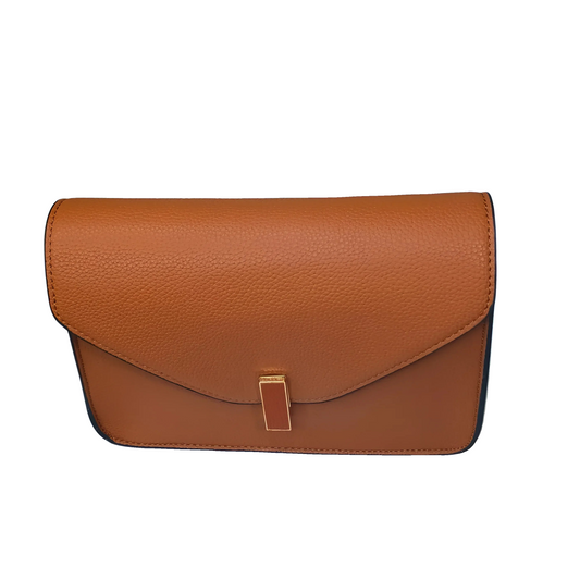 Brown Leather Shoulder Bag - MS-6346 - Stile Donna Bags