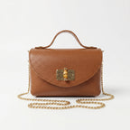 Amina Mini Borsa in Vera Pelle con Catena Dorata - Stile Donna Bags