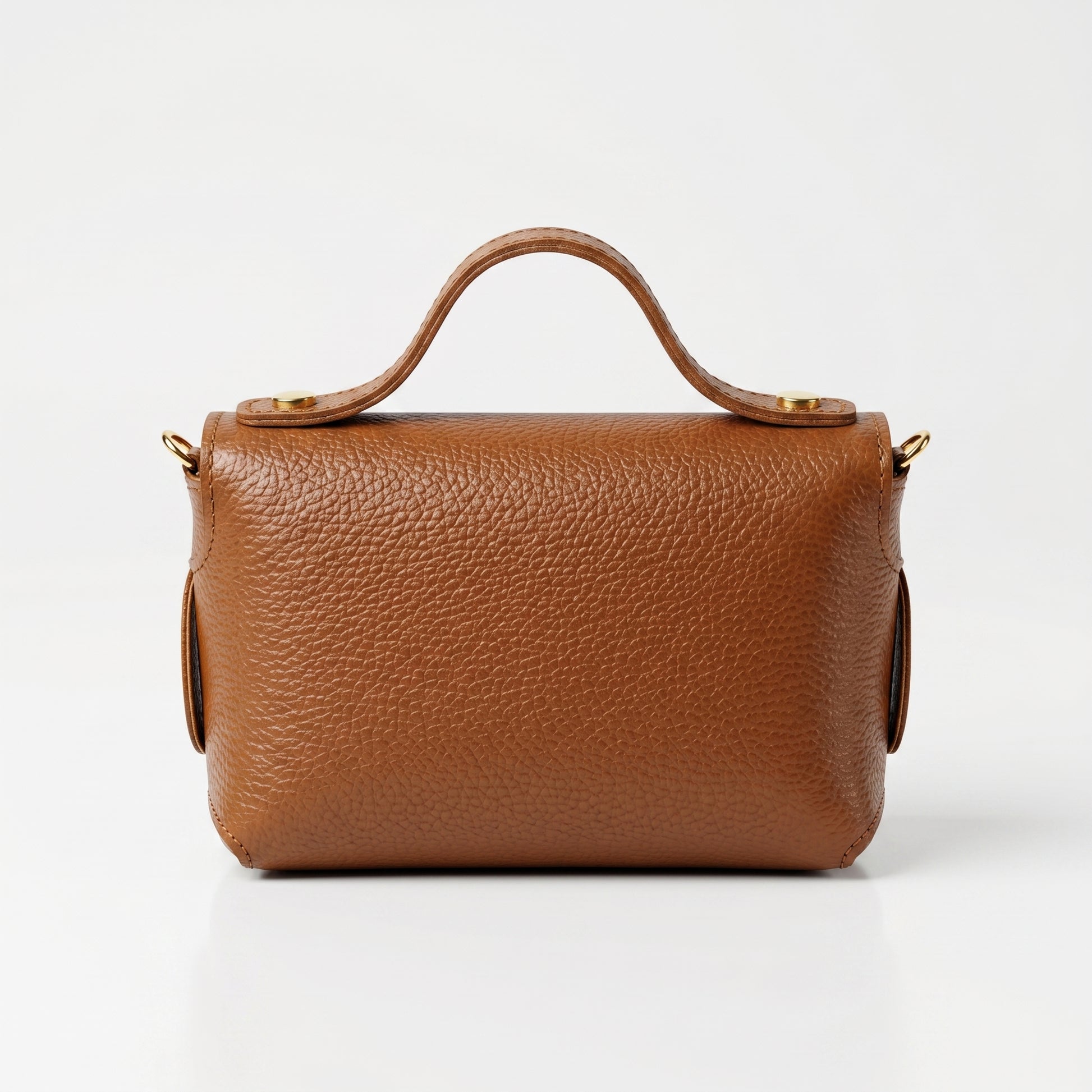 Amina mini borsa donna vera pelle con catena dorata – vista 10