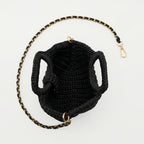 Oliva Borsa a Mano a Bolla in Corda di Cotone Intrecciata con Tracolla a Catena - Stile Donna Bags