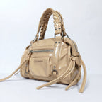 Coconuda Mini Bauletto con Manici Intrecciati e Frange - Stile Donna Bags