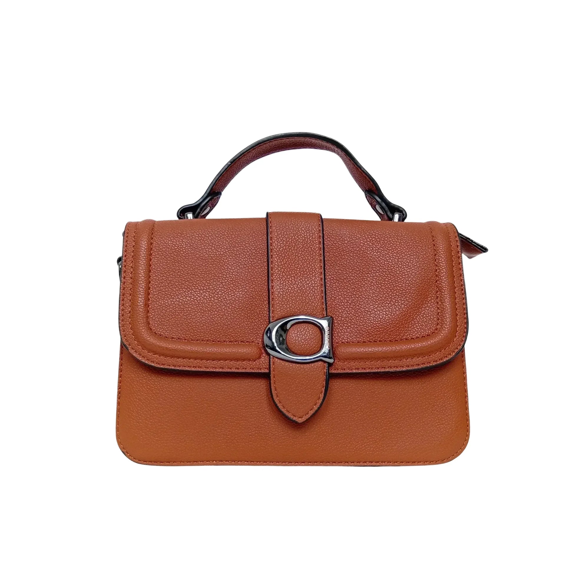 Charro borsa a spalla rigida ecopelle con design minimalista donna – vista frontale