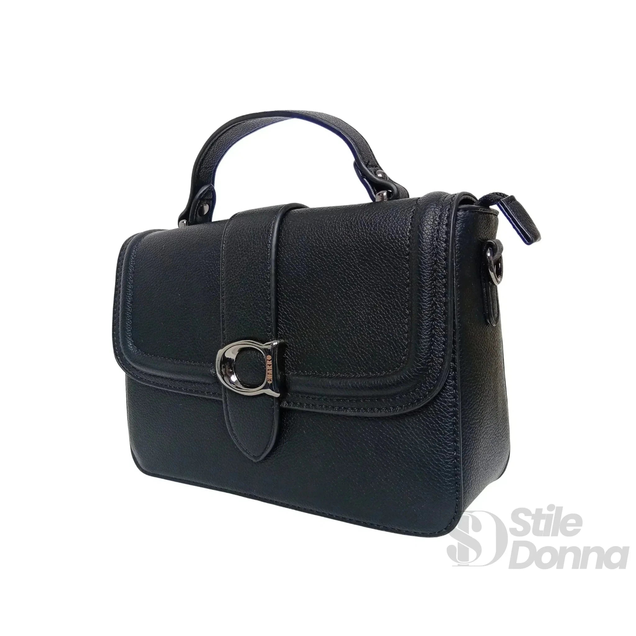 Charro Borsa a Spalla Rigida in Ecopelle con Design Minimalista - Stile Donna Bags