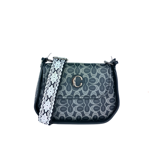 Saddle handbag charro with shoulder strap MS-3594