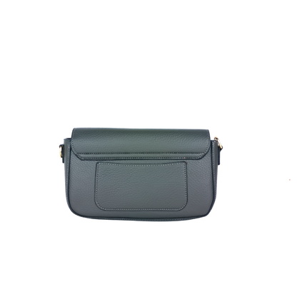 Designer leather crossbody bag with shoulder strap and chain top handle MS-0709 - Stile Donna Bags