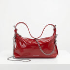 Coconuda Borsa a Tracolla in Ecopelle Verniciata con Catena - Stile Donna Bags