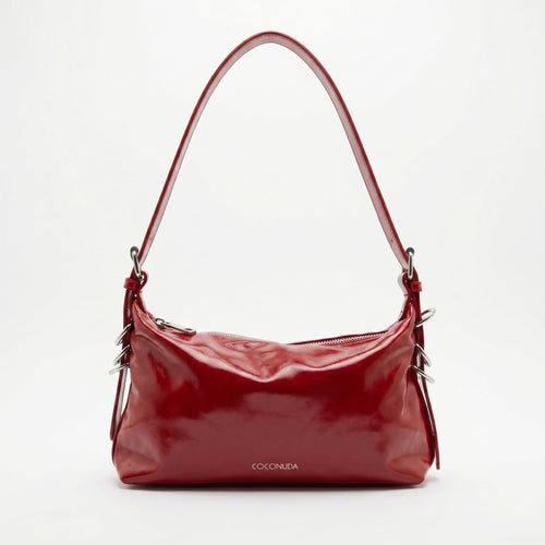 Coconuda Borsa a Tracolla in Ecopelle Verniciata con Catena - Stile Donna Bags