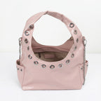 Coconuda Borsa a Tracolla in Ecopelle con Catena e Occhielli - Stile Donna Bags