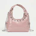 Coconuda Borsa a Tracolla in Ecopelle con Catena e Occhielli - Stile Donna Bags