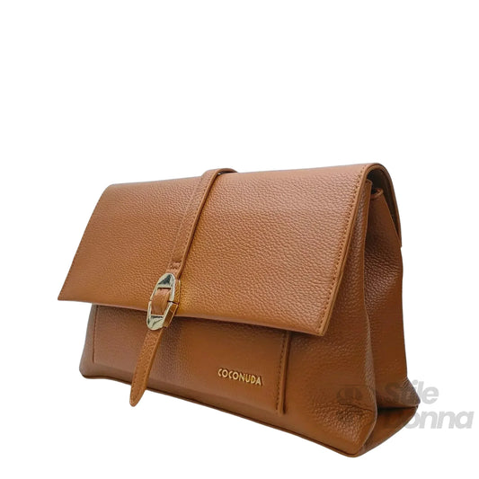 Coconuda pochette ecopelle marrone clutch – dettaglio esterno