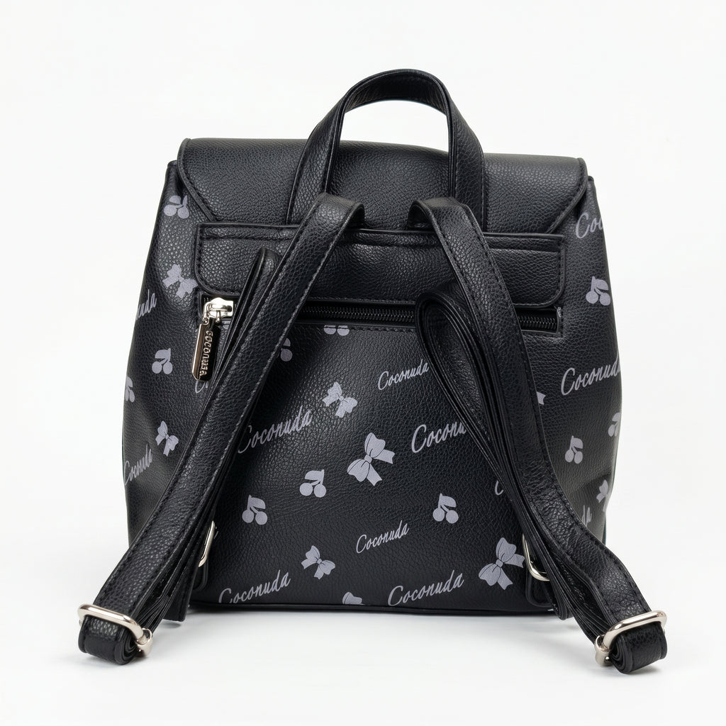 Coconuda Zaino in Ecopelle con Chiusura Magnetica e Finitura Argento - Stile Donna Bags
