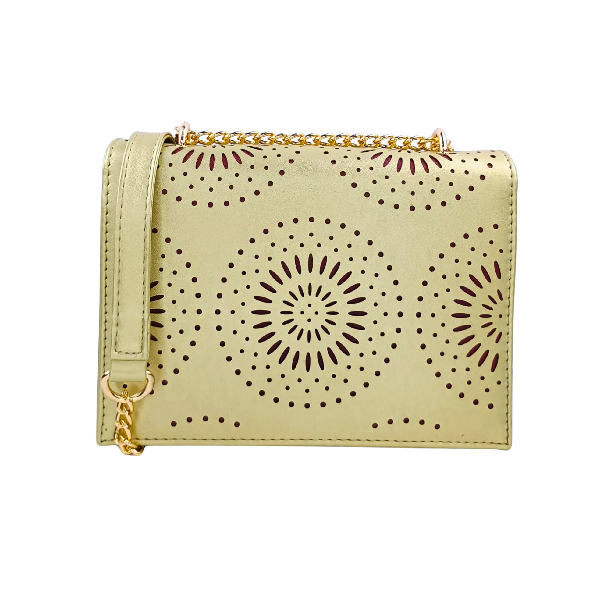 Crossbody Bag with Chain Strap - MS-4335 - Stile Donna Bags