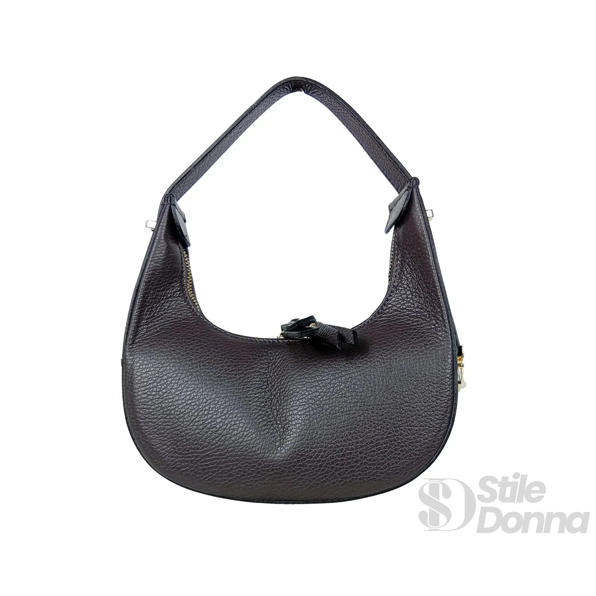 Elite borsa hobo vera pelle prodotta in Italia – interno e tasche