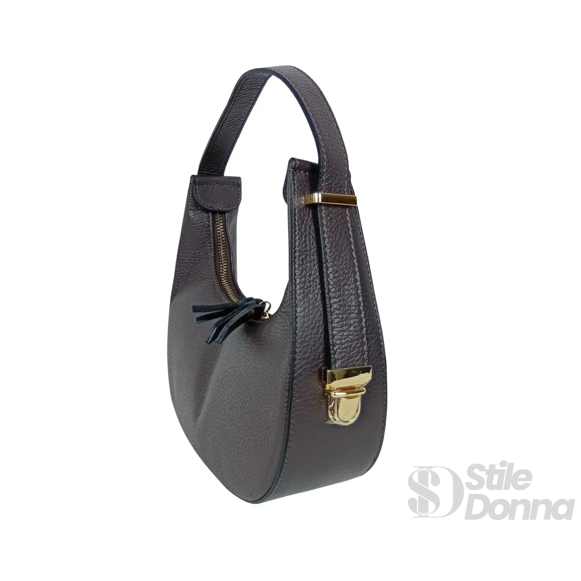 Elite borsa hobo vera pelle italiana – vista dall'alto