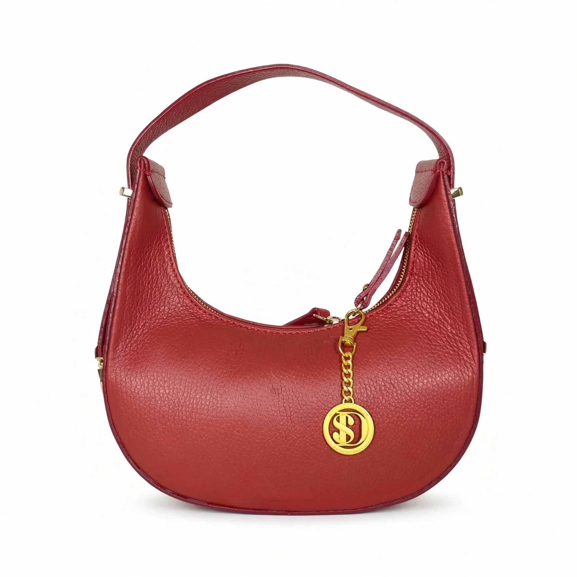 Elite borsa hobo vera pelle prodotta in Italia – vista laterale