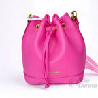 Enrico Coveri Borsa a Secchiello in Ecopelle Rosa e Nero - Stile Donna Bags