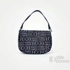 Enrico Coveri Borsa a Spalla in Jacquard con Logo - Stile Donna Bags