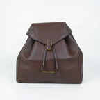 Enrico Coveri Zaino in Ecopelle Marrone con Finiture Dorate - Stile Donna Bags