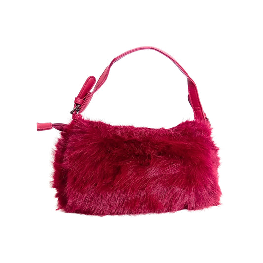 Fur handbag with leather handle MS-6440 - Stile Donna Bags