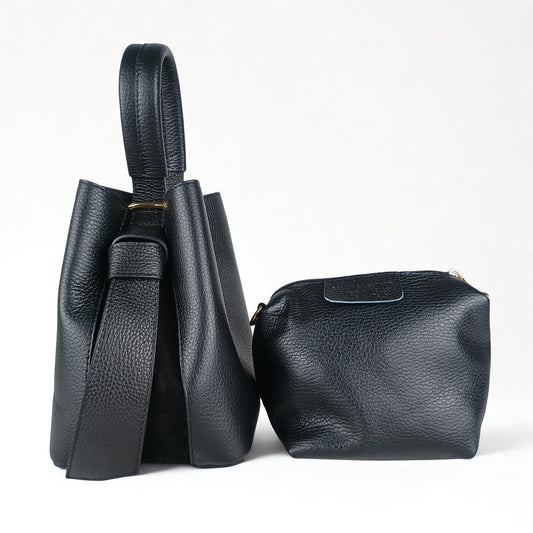 Genuine Leather Bucket Bag MS-3265 - Stile Donna Bags