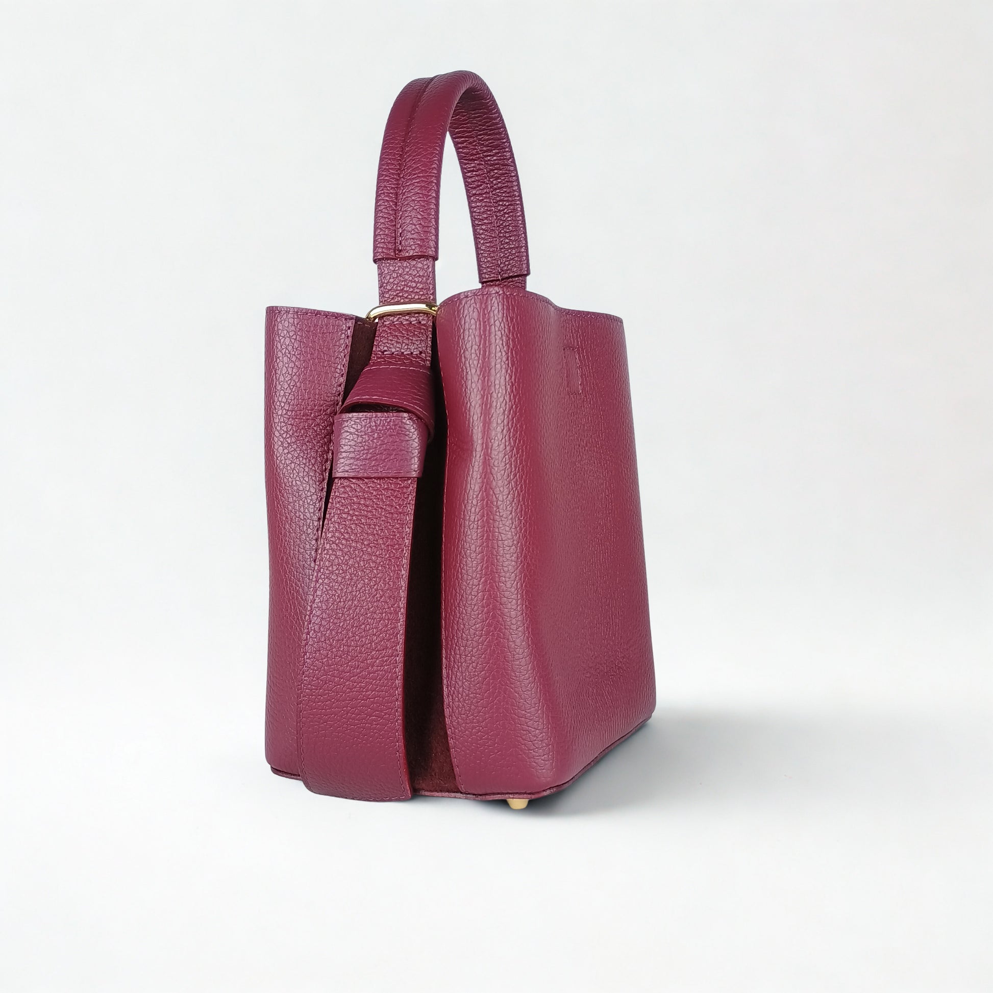 Genuine Leather Bucket Bag MS-3265 - Stile Donna Bags