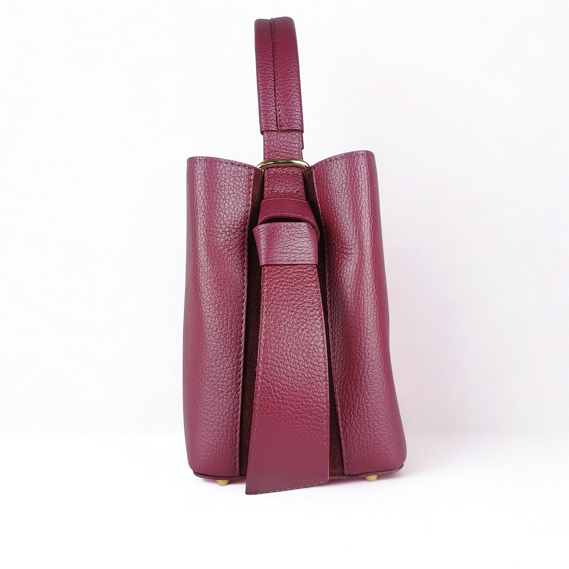 Genuine Leather Bucket Bag MS-3265 - Stile Donna Bags