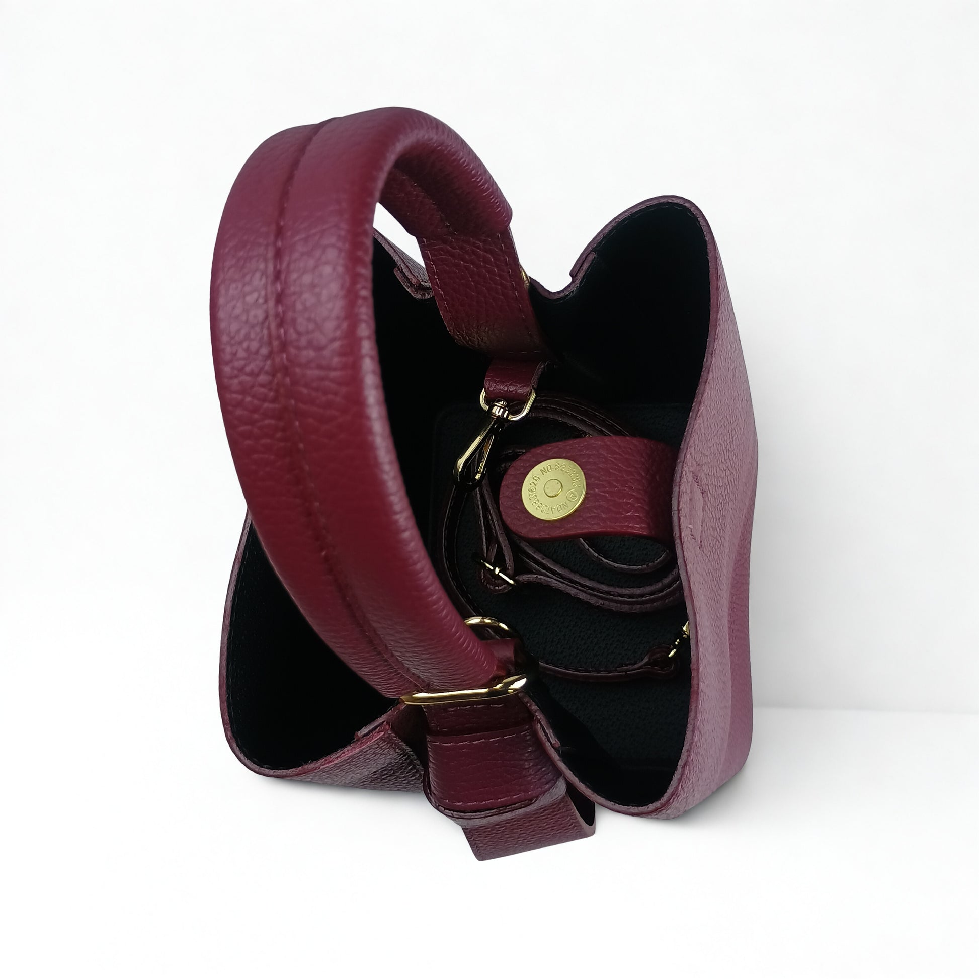 Genuine Leather Bucket Bag MS-3265 - Stile Donna Bags