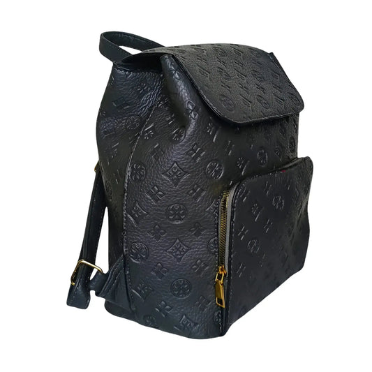 Gray leather backpack - MS-7112 - Stile Donna Bags