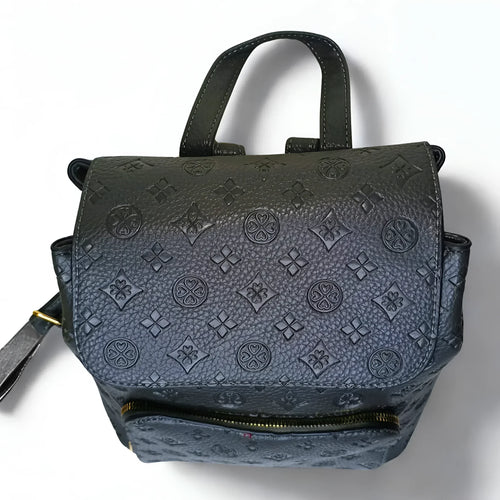 Gray leather backpack - MS-7112 - Stile Donna Bags