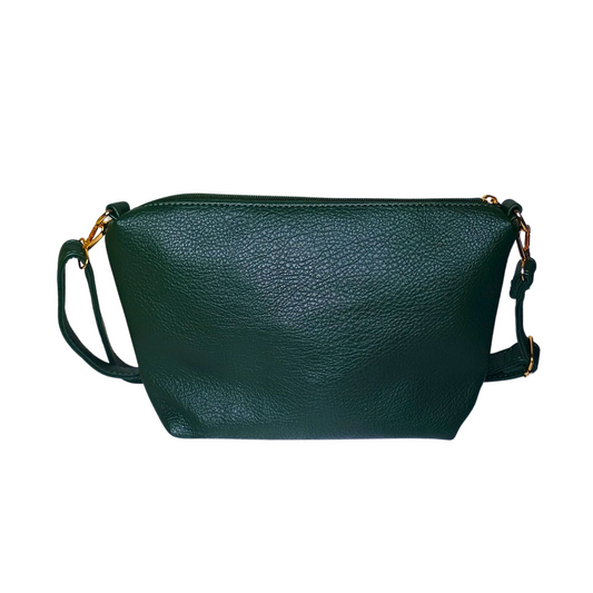 Green Leather Bindle Bag - MS-9614 - Stile Donna Bags