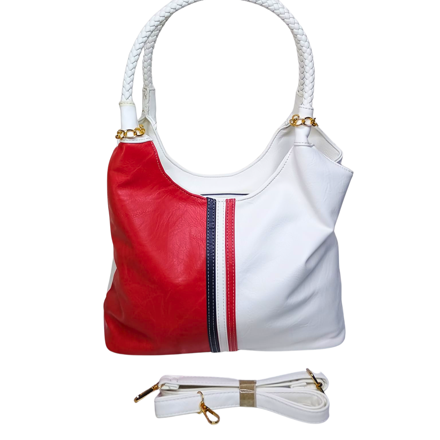 Leather Bag with Removable Strap MS-0354 - Stile Donna Bags