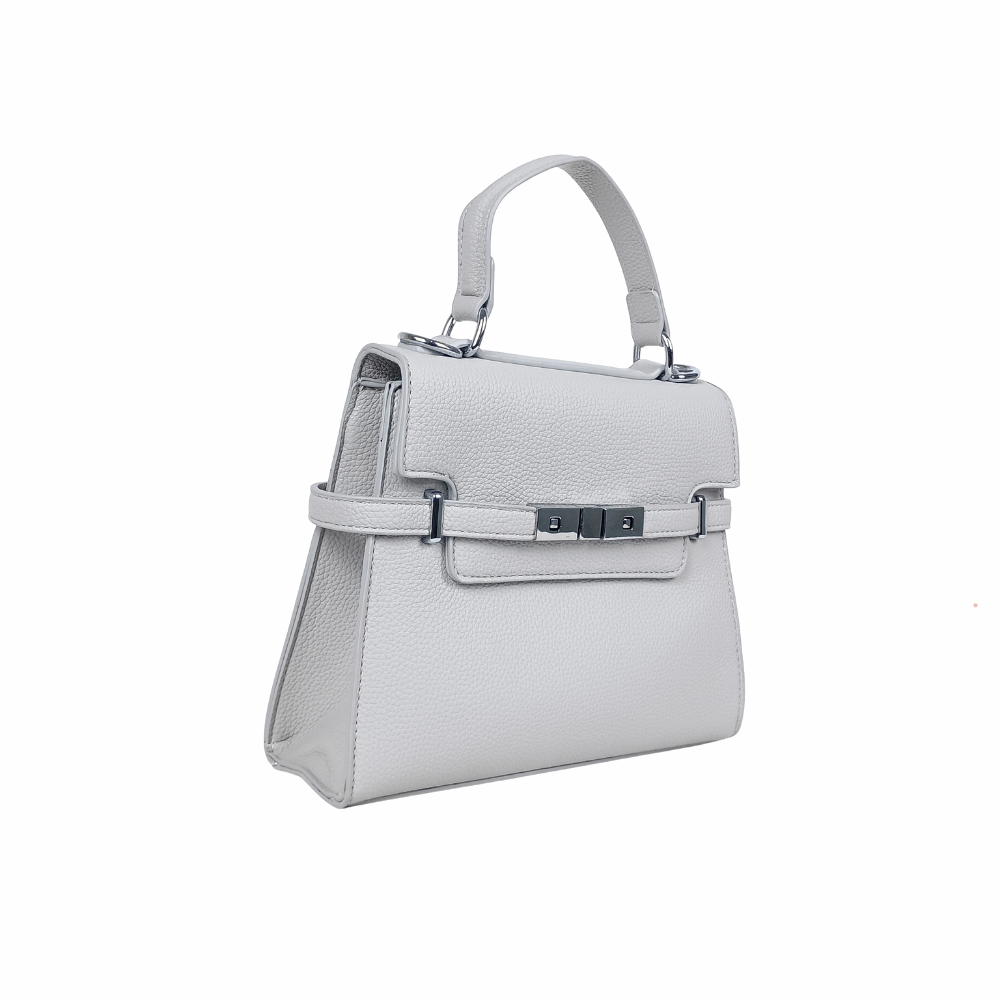 Leather handbag with removable shoulder strap MS-9518 - Stile Donna Bags