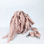 Coconuda Mini Bauletto con Manici Intrecciati e Frange - Stile Donna Bags