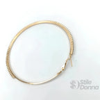 Orecchini a Cerchio Testurizzati in Oro e Argento di Lusso - Stile Donna Bags