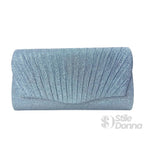 Pochette a Forma di Ventaglio con Strass Scintillanti - Stile Donna Bags