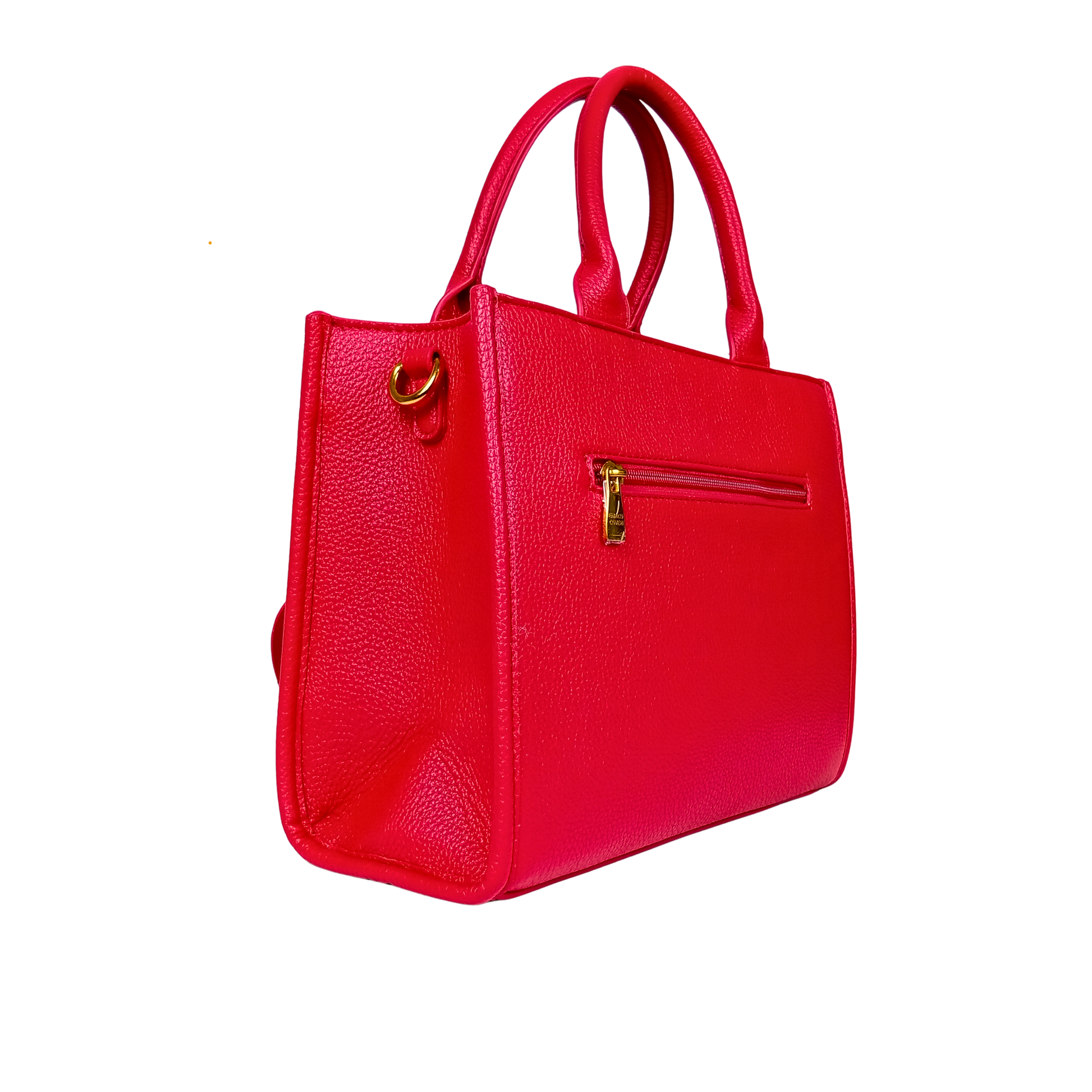 Red Leather Women's Handbag MS-380 - Stile Donna Bags