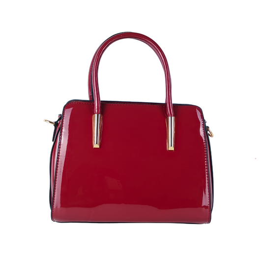 Women's Patent Leather Handbag with shoulder strap MS-7408