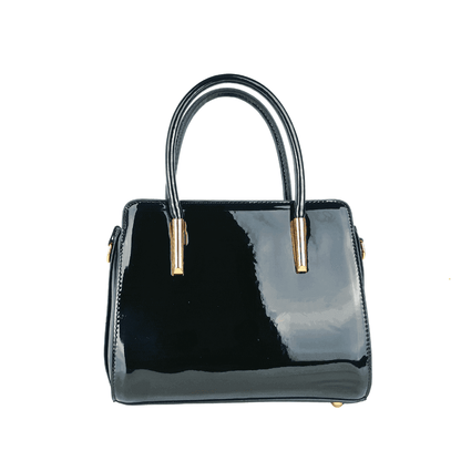 Women's Patent Leather Handbag with shoulder strap MS-7408