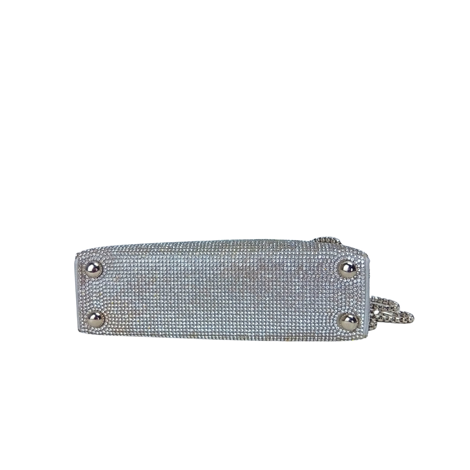 Rhinestone flap clutch bag - Stile Donna Bags