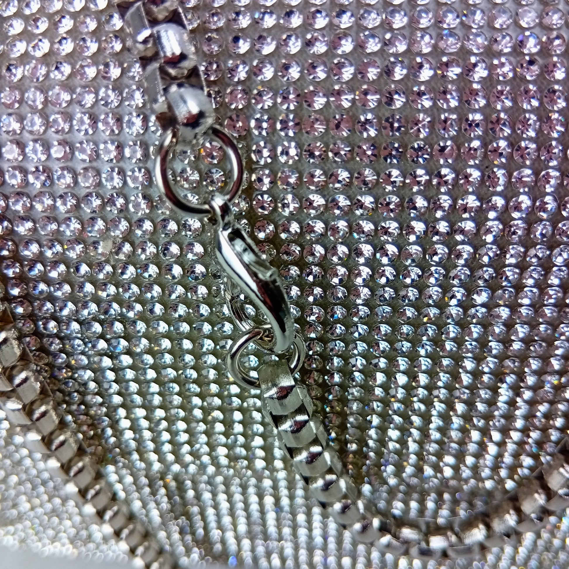 Rhinestone flap clutch bag - Stile Donna Bags