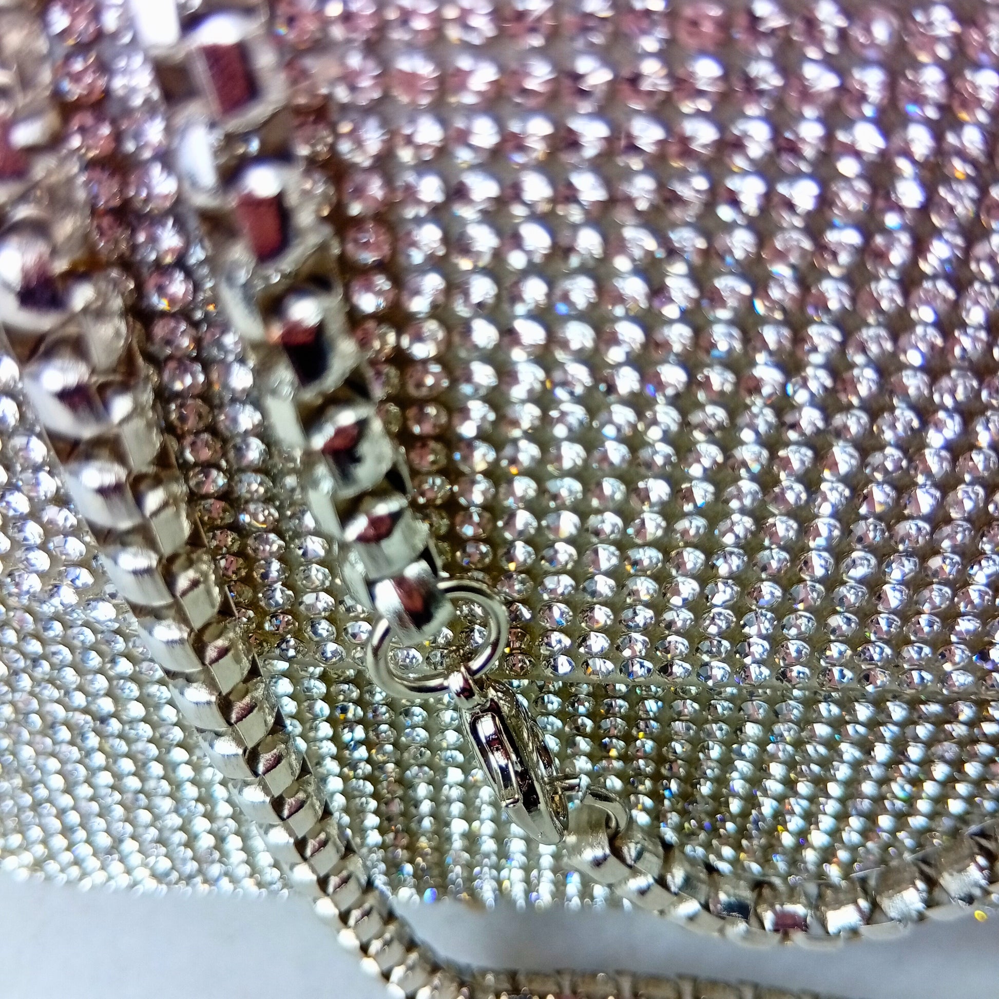 Rhinestone flap clutch bag - Stile Donna Bags